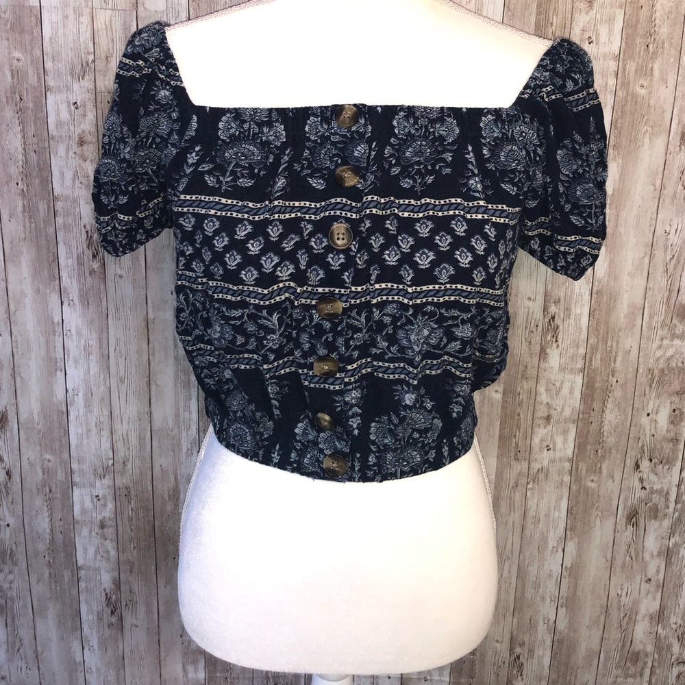 American Eagle Outfitters Blue Halter Top XS